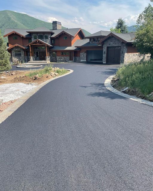asphalt vs concrete driveways Utah comparison asphalt driveway Utah residential project concrete driveway Utah surface comparison
